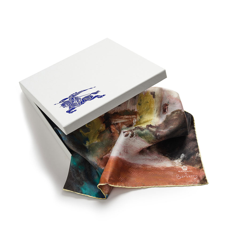 Highgrovex Burberry Autumn "Highgrove House" Silk Scarf