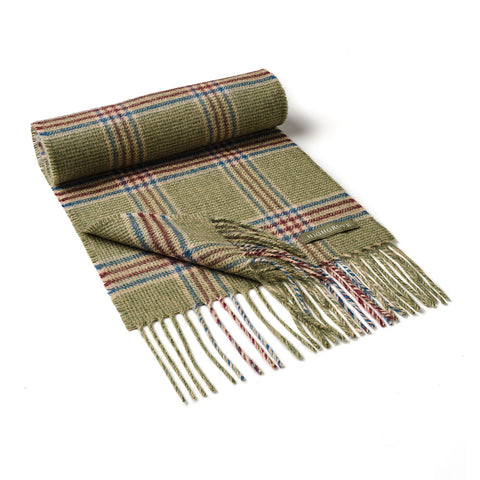 Prince of Wales Check Wool Scarf