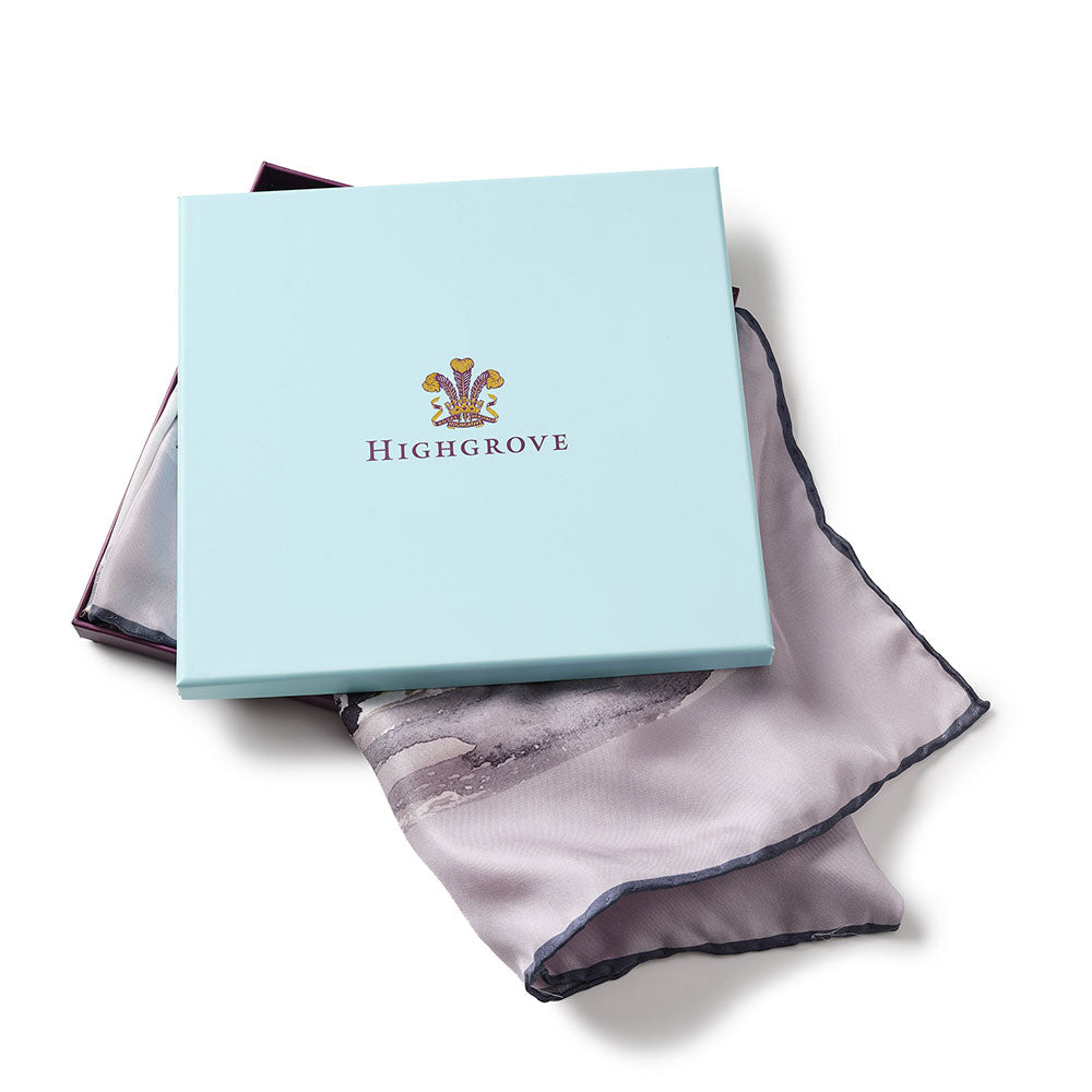Exclusive Highgrove 'West Side of Highgrove House' Silk Scarf