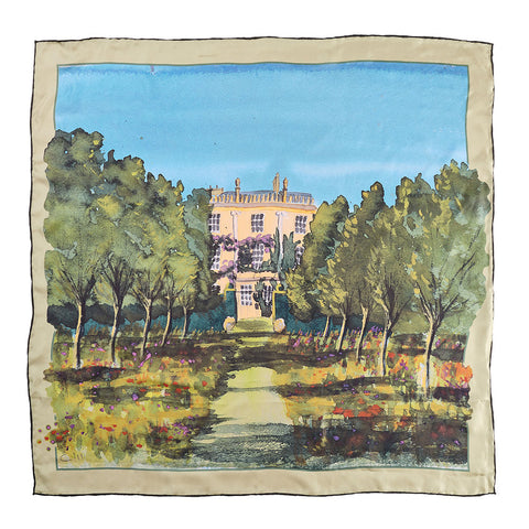 Exclusive Highgrove ‘South Front of Highgrove House’ Silk Scarf