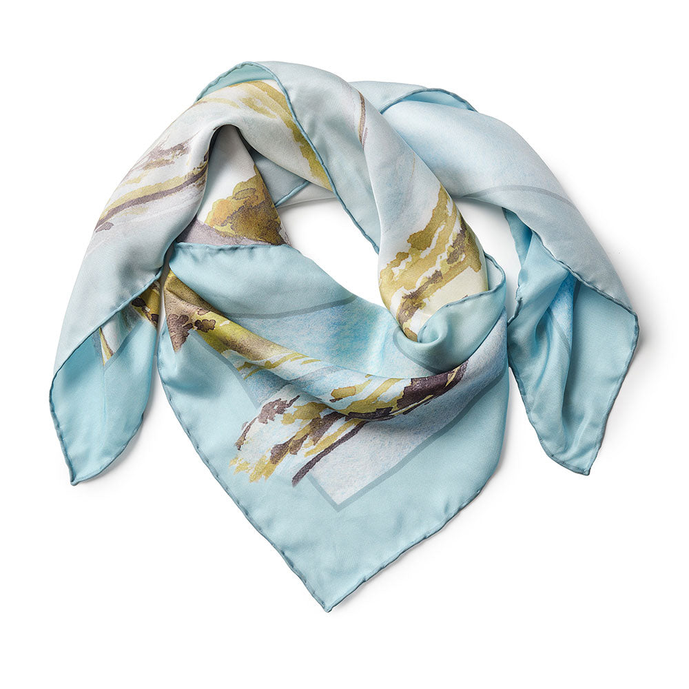 Exclusive Highgrove 'Ackergill Tower' Silk Scarf