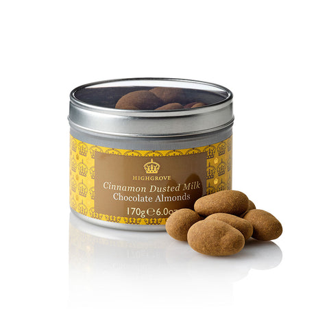Highgrove Cinnamon Dusted Milk Chocolate Coated Almonds