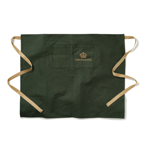 Highgrove Crown Half Apron - Forest Green
