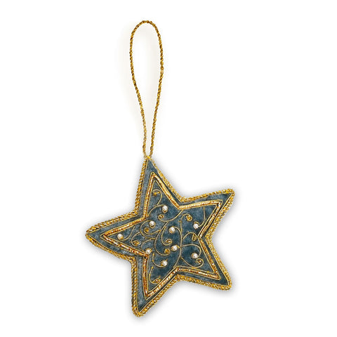 Christmas Tree Decoration – Blue Star