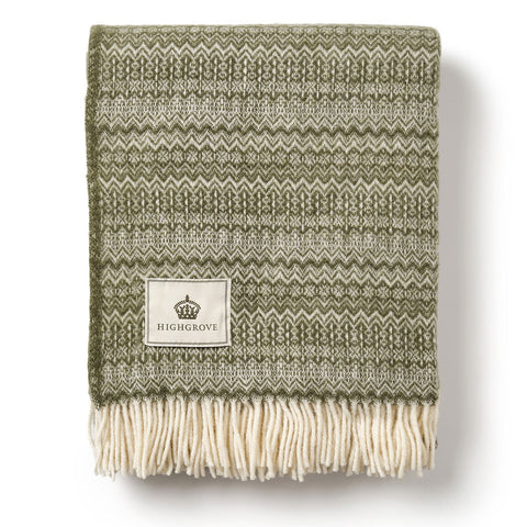 Pure New Wool Throw - Fair Isle Sage