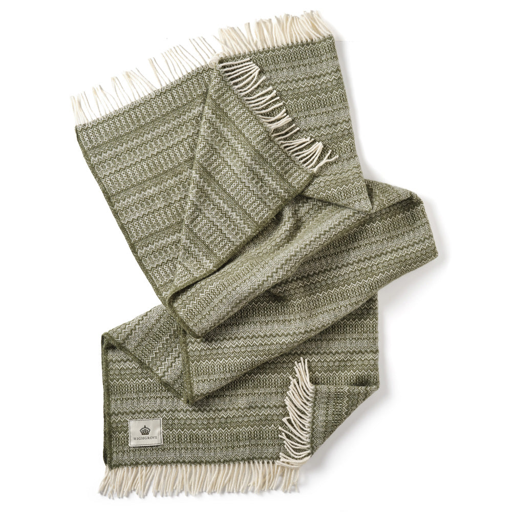 Pure New Wool Throw - Fair Isle Sage