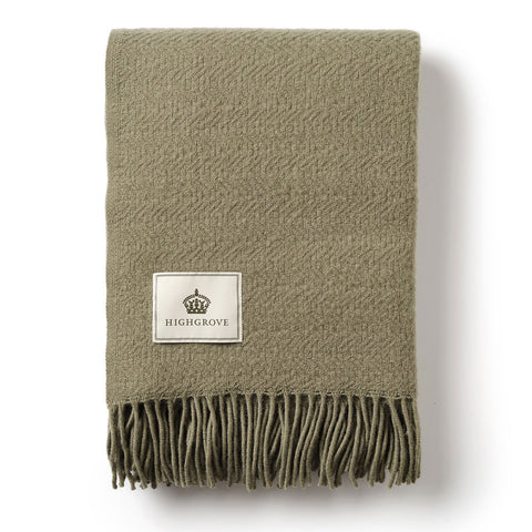 Pure New Wool Throw - Moorland Sage