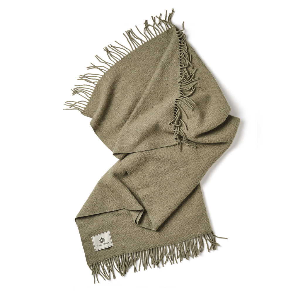 Pure New Wool Throw - Moorland Sage