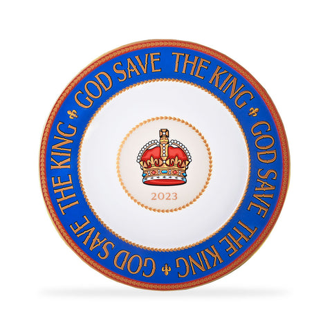 “God Save the King” Fine Bone China 8” Plate