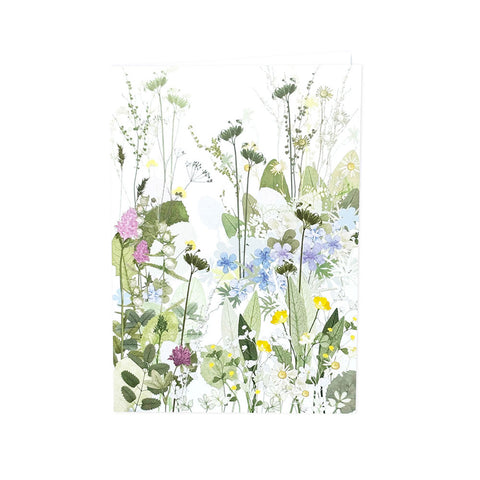 Highgrove Wildflower Meadow Cranesbill and Cowslips Greeting Card