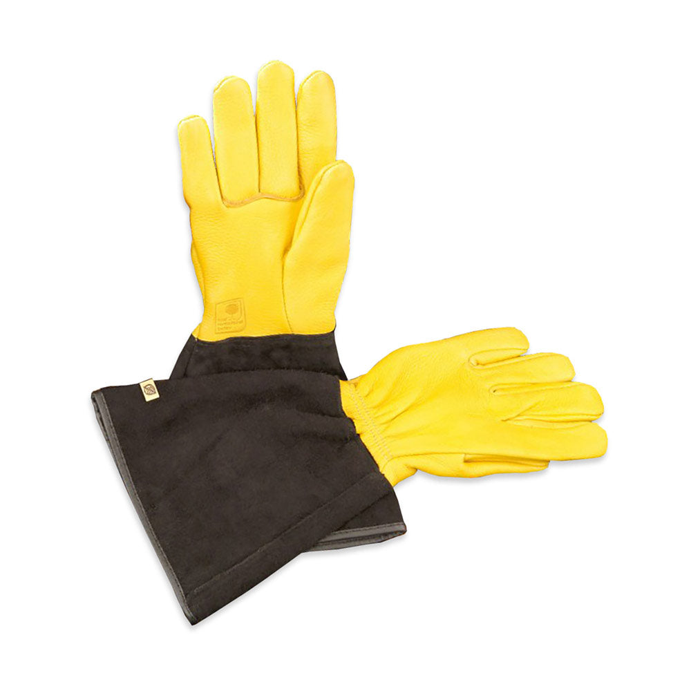 tough ladies gardening gloves Jayco (UK) Ltd Women's Tough Touch RHS Gold Leaf Leather Gardening Gloves