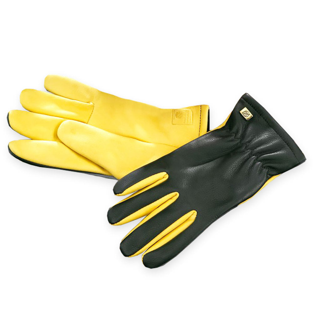 gold leaf dry touch gardening gloves Jayco (UK) Ltd Men's Dry Touch RHS Gold Leaf Leather Gardening Gloves