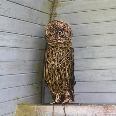 Barn Owl Willow Sculpture