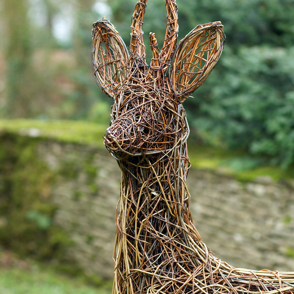 Roebuck Deer Willow Sculpture