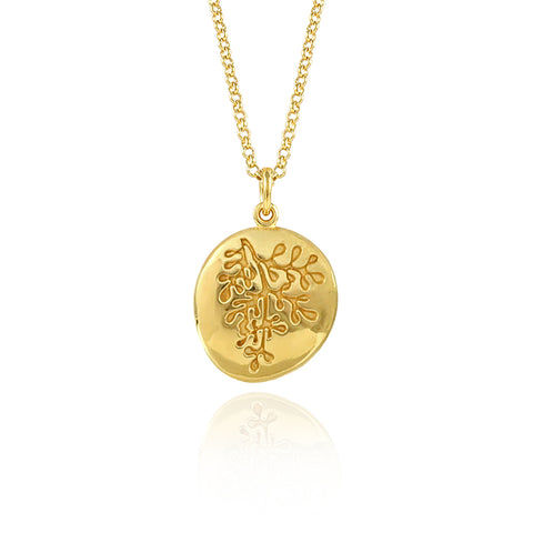 Gold Rue Pendant