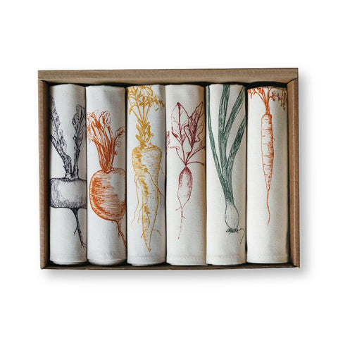Cotton Napkins – Mixed Vegetables (Set of 6)