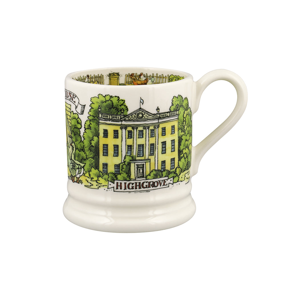 Highgrove ‘Garden Monuments’ Illustrated Tea Towel and Mug Gift Set