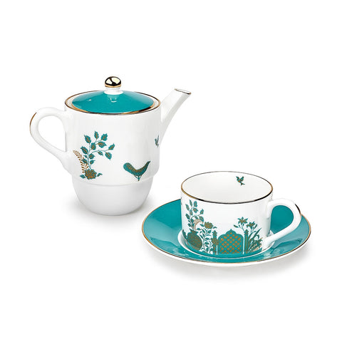 Royal Gardens Fine Bone China Tea for One Set