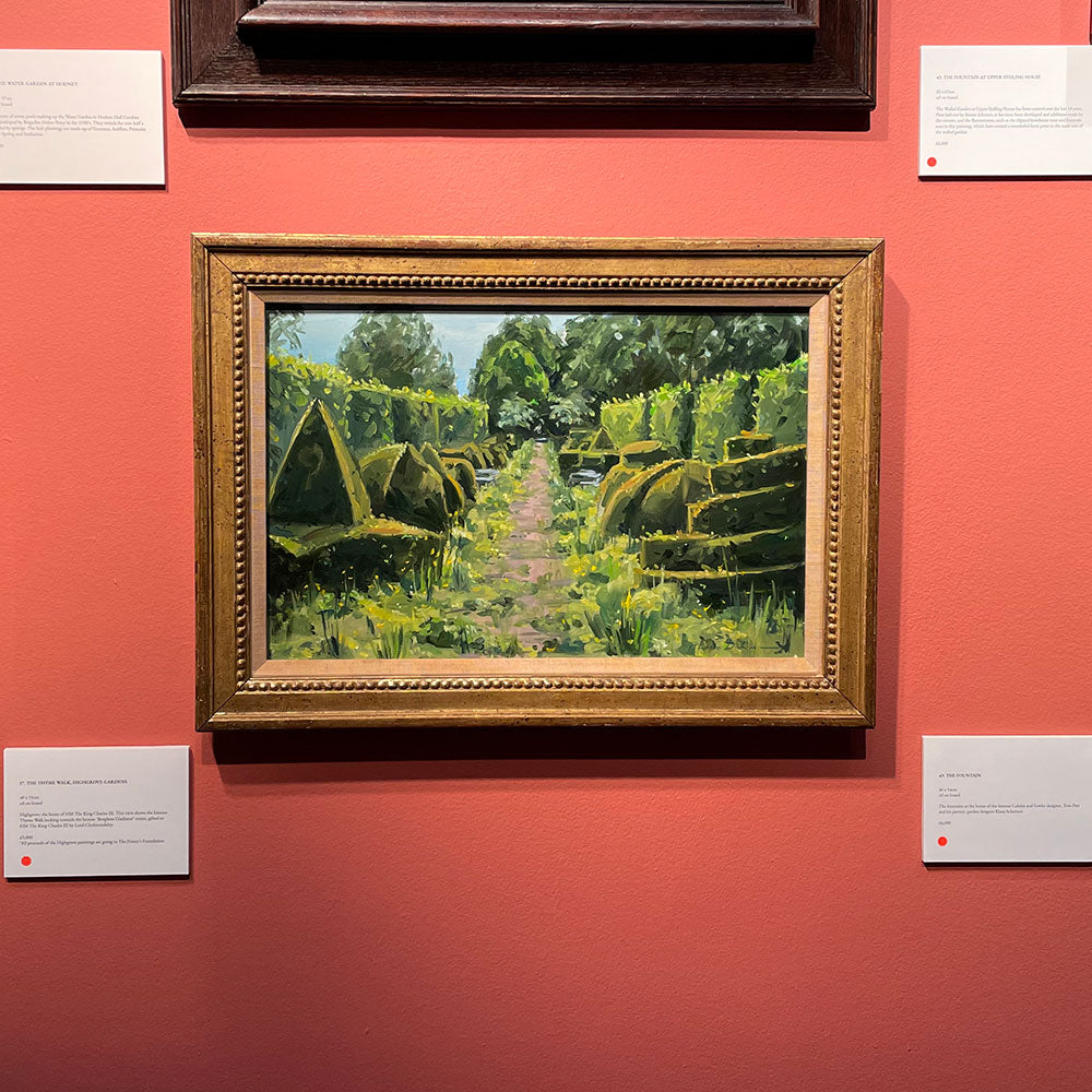 Former trainee at The Prince’s Drawing School to display artwork of Highgrove Gardens at exhibition