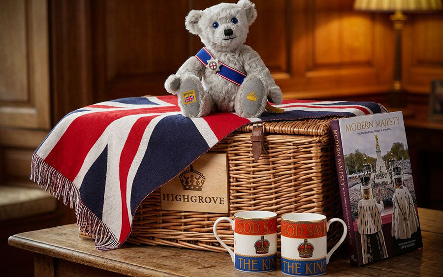 Elegant royal-themed product honouring His Majesty King Charles III, inspired by traditional British garden design