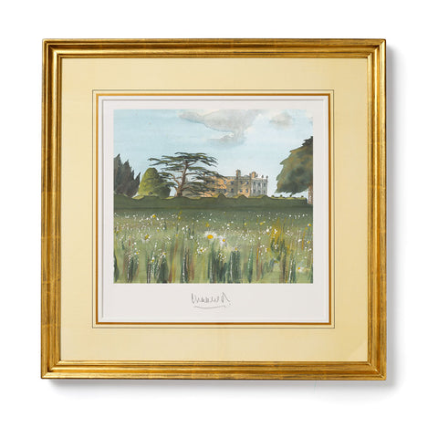 'Highgrove House, A View from the Wildflower Meadow' Limited-Edition Lithograph