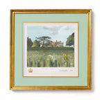 A framed art print of 'Highgrove House, A View from the Wildflower Meadow'  Special-Edition Lithograph