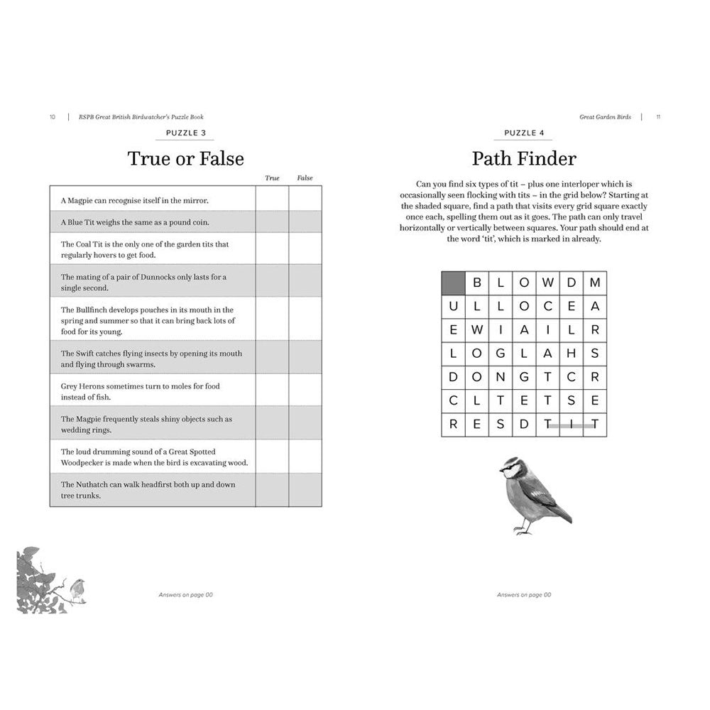 RSPB Great British Birdwatcher's Puzzle Book