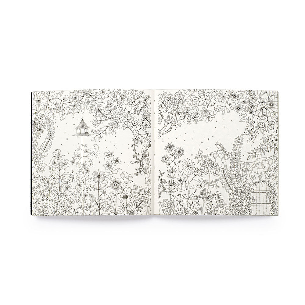 Miniature Secret Garden Colouring Book