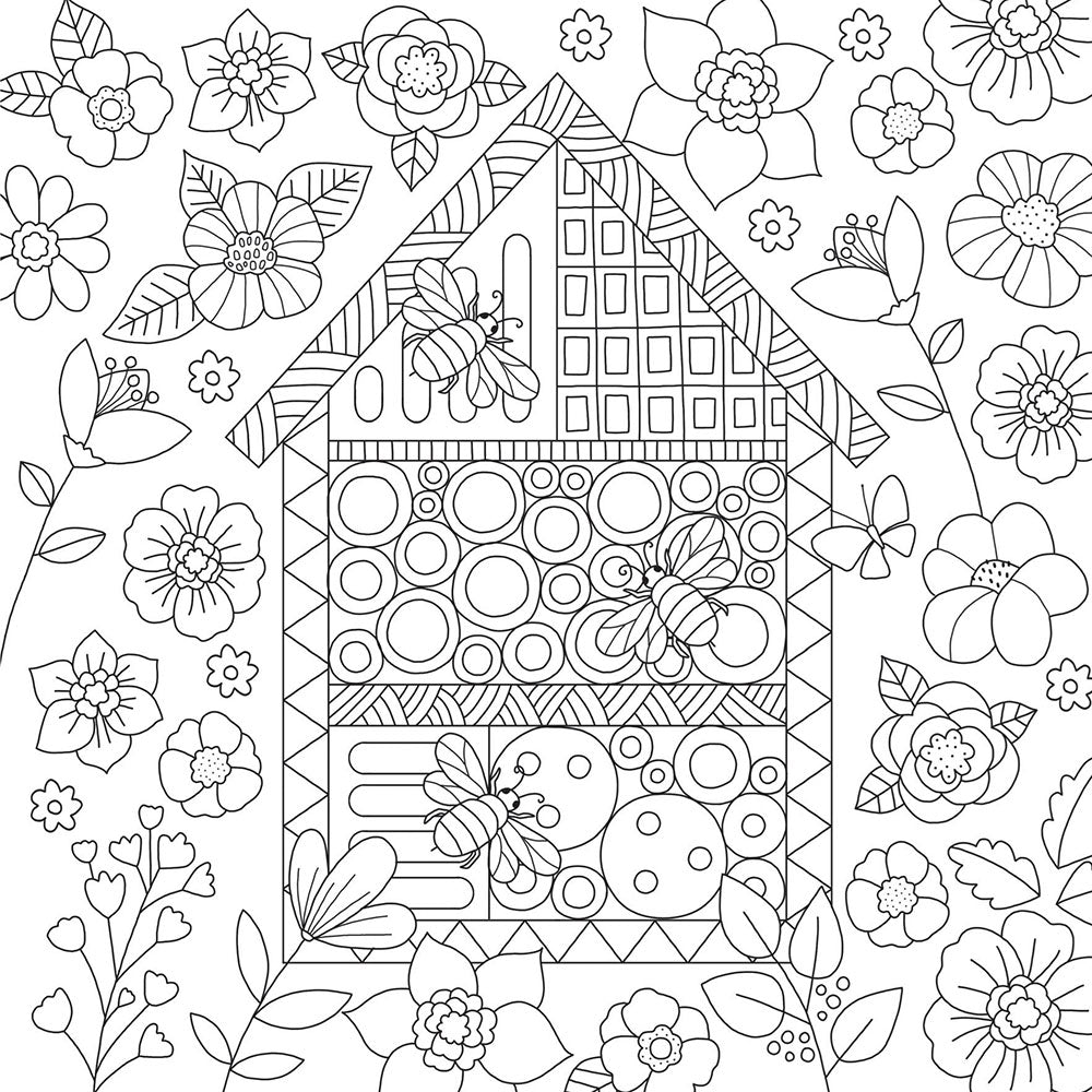 I Heart Bees Colouring Book