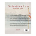 Book cover of 'The Art of Royal Travel' with text and a flag design.
