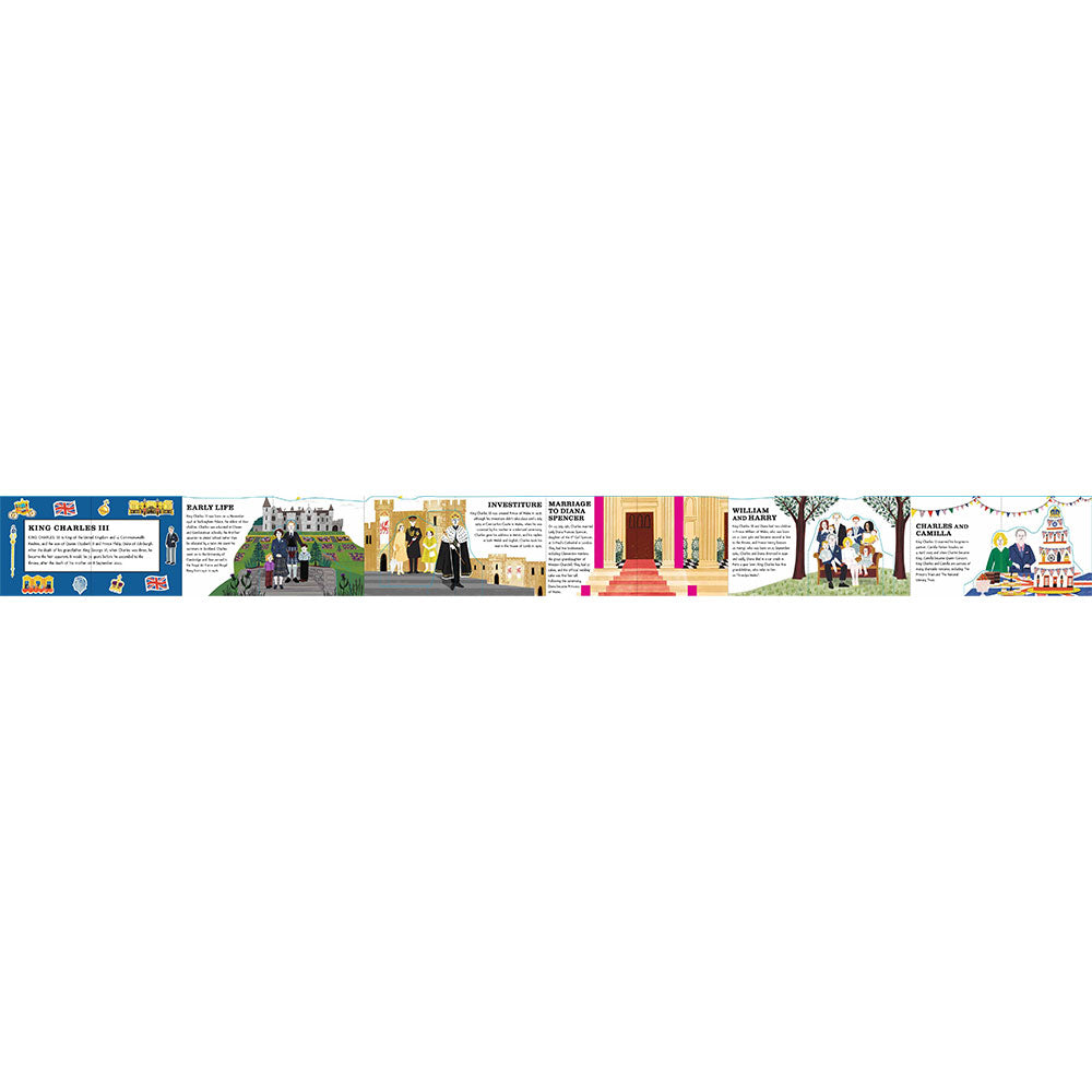 Illustrated scene with various elements on a white background