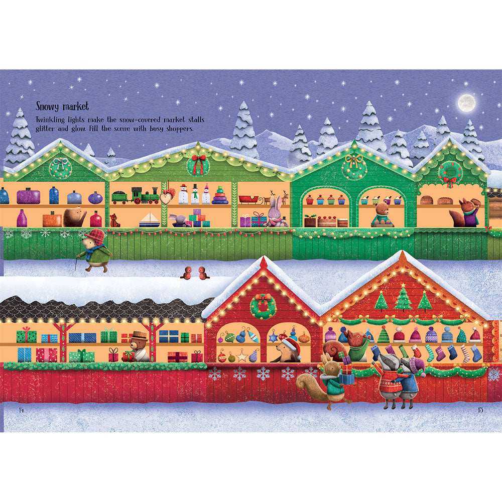 Little Sparkly Christmas Sticker Book