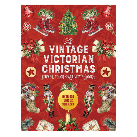A Vintage Victorian Christmas Sticker, Colour & Activity Book
