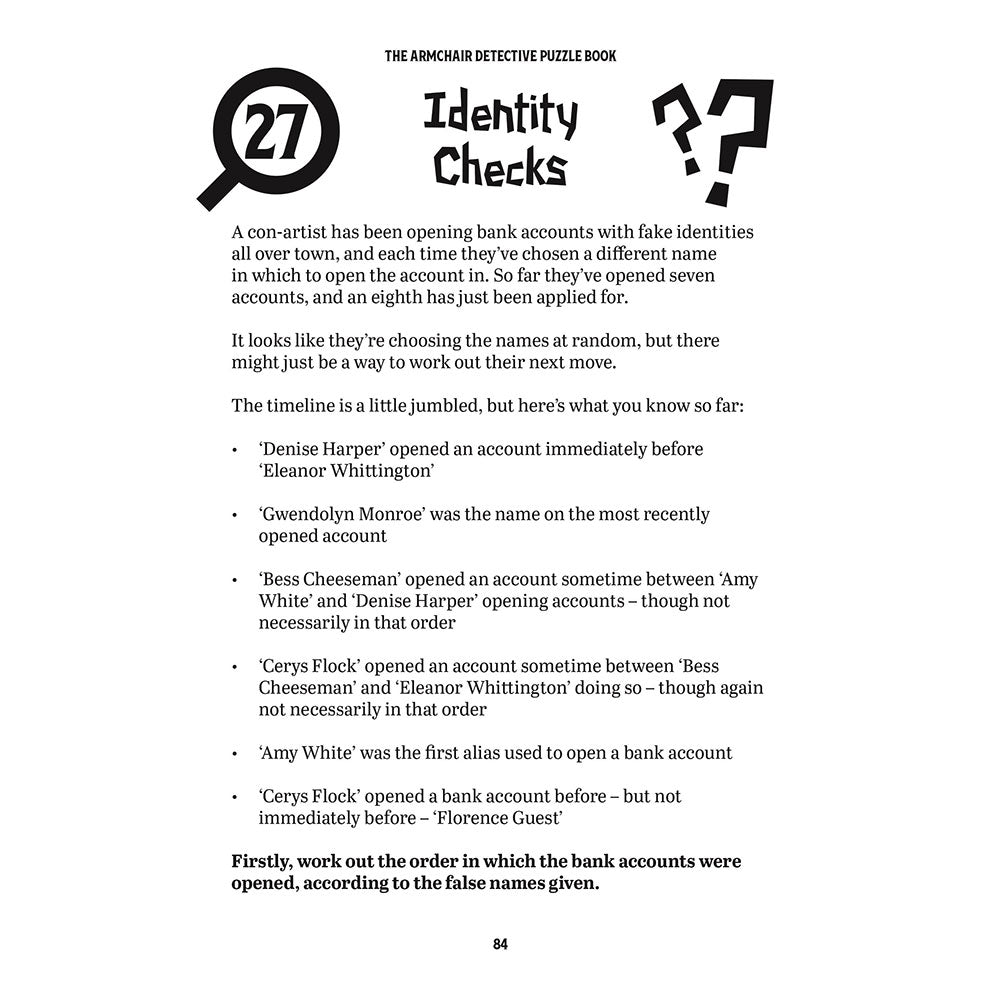 The Armchair Detective Puzzle Book