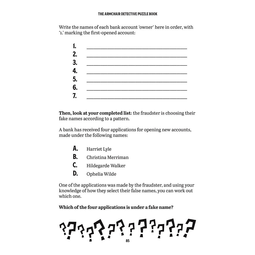 The Armchair Detective Puzzle Book