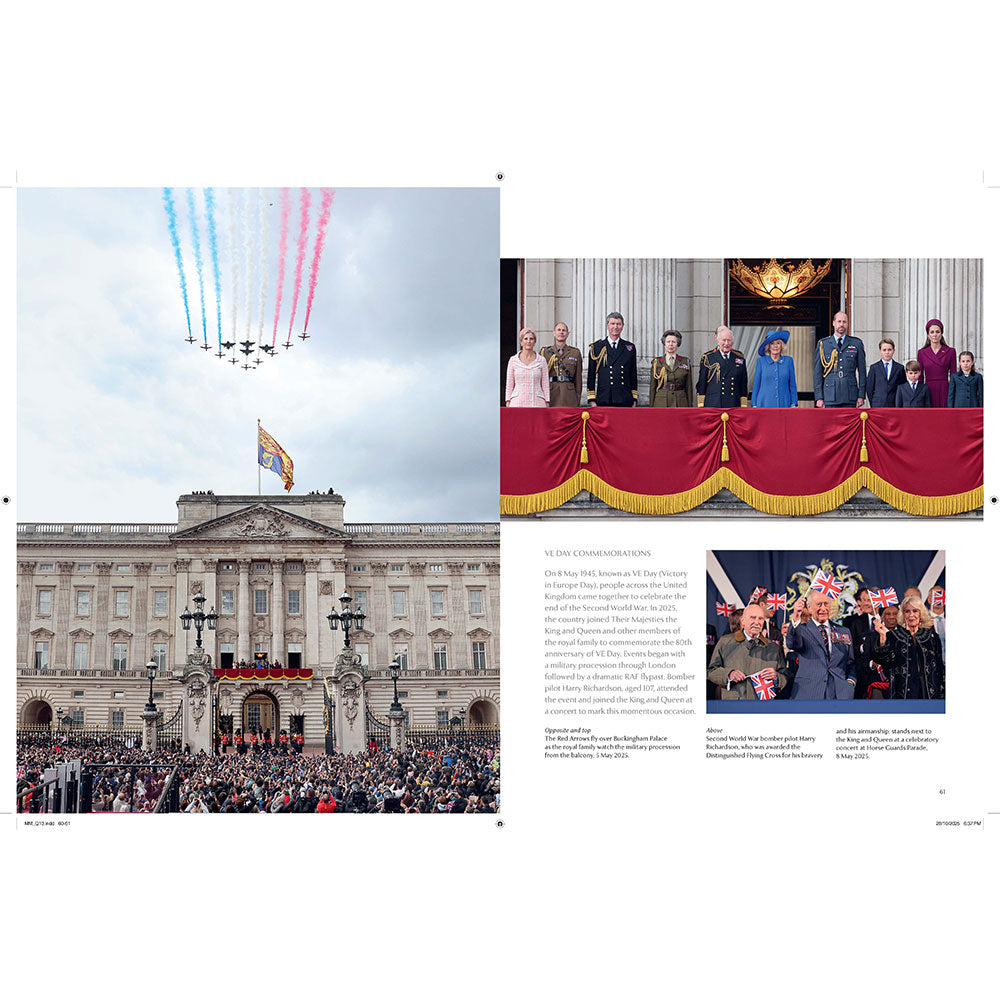 Buckingham Palace and the Red Arrows fly past from Modern Majesty Book