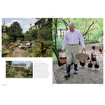 King Charles III with the chickens at Highgrove Gardens