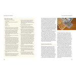 Book pages with text and a photograph of money on a white background