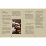 Gardening guide with text and a photo of hands planting a seedling.