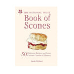 Book cover of 'The National Trust Book of Scones' with a scone illustration on a beige background.