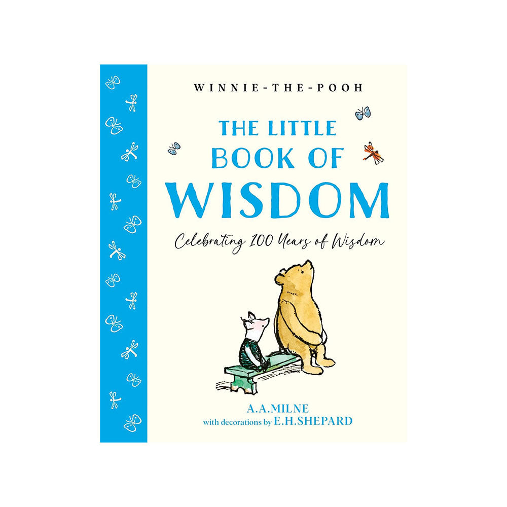 Book cover of 'The Little Book of Wisdom' featuring Winnie-the-Pooh and Piglet.