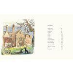 Contents page for Matthew Rice's Year in the Garden book on a white background