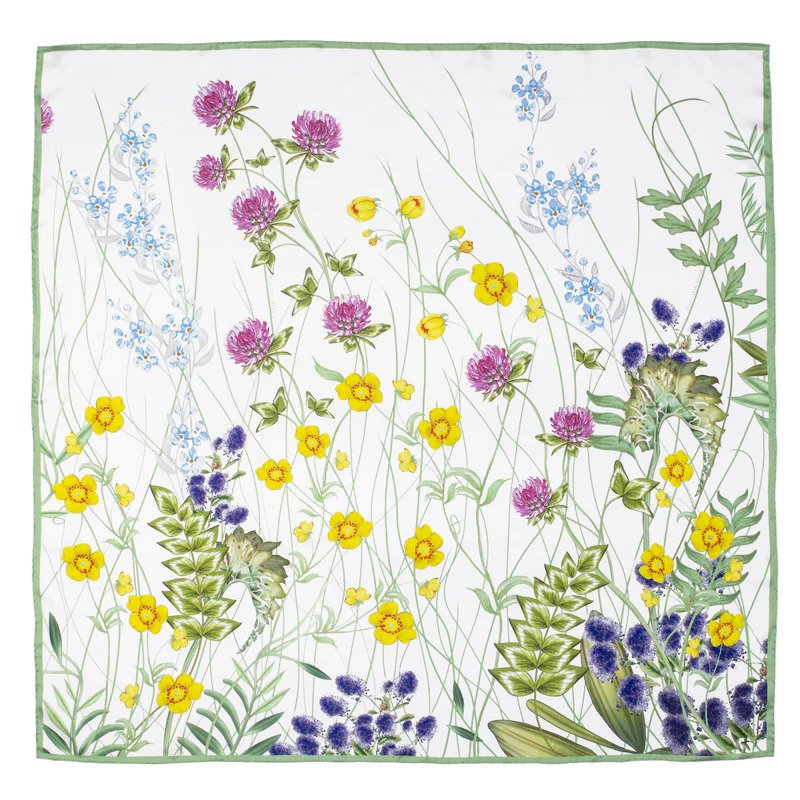 Wildflower Meadow Breeze Silk Scarf