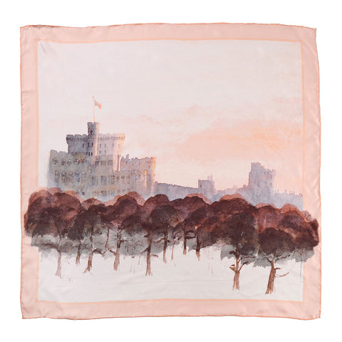 Exclusive Highgrove ‘Windsor Castle North Aspect’ Silk Scarf