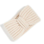 Women's Cashmere Ear Warmers Ivory White