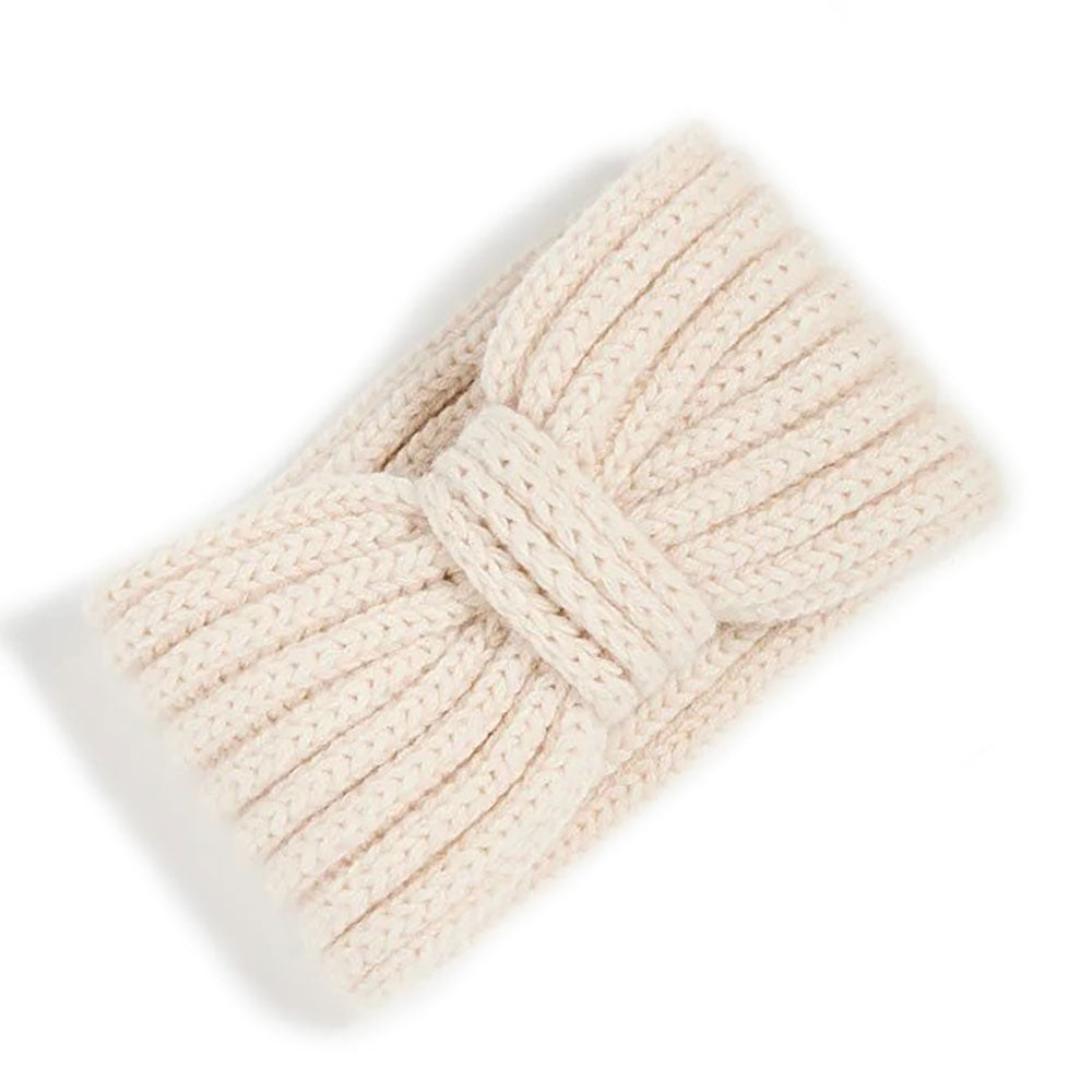 Women's Cashmere Ear Warmers Ivory White