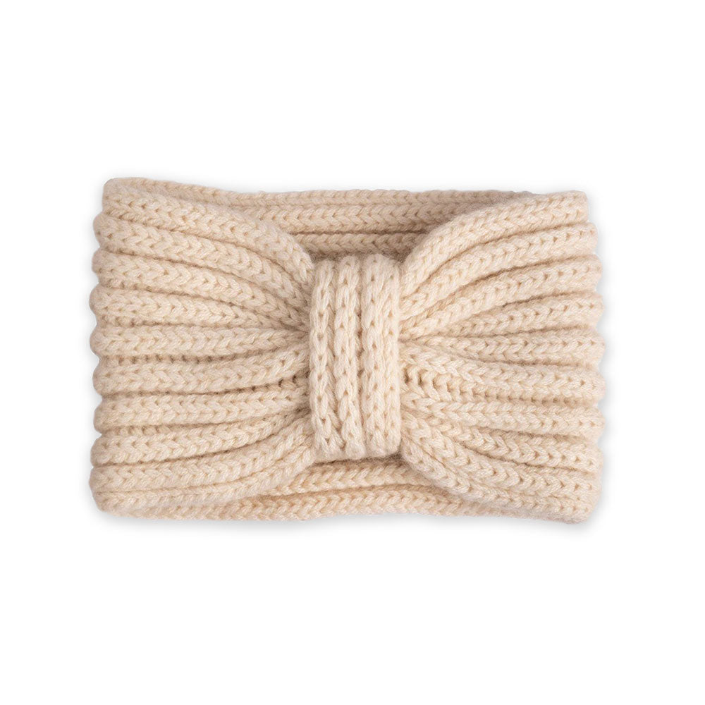 Women's Cashmere Ear Warmers Ivory White