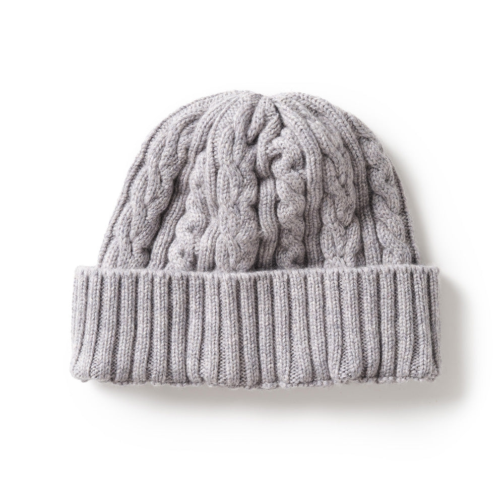 Sashiki サシキ Baby Cashmere knit cap Gray Baby Cashmere knit cap - 帽子店 Sashiki