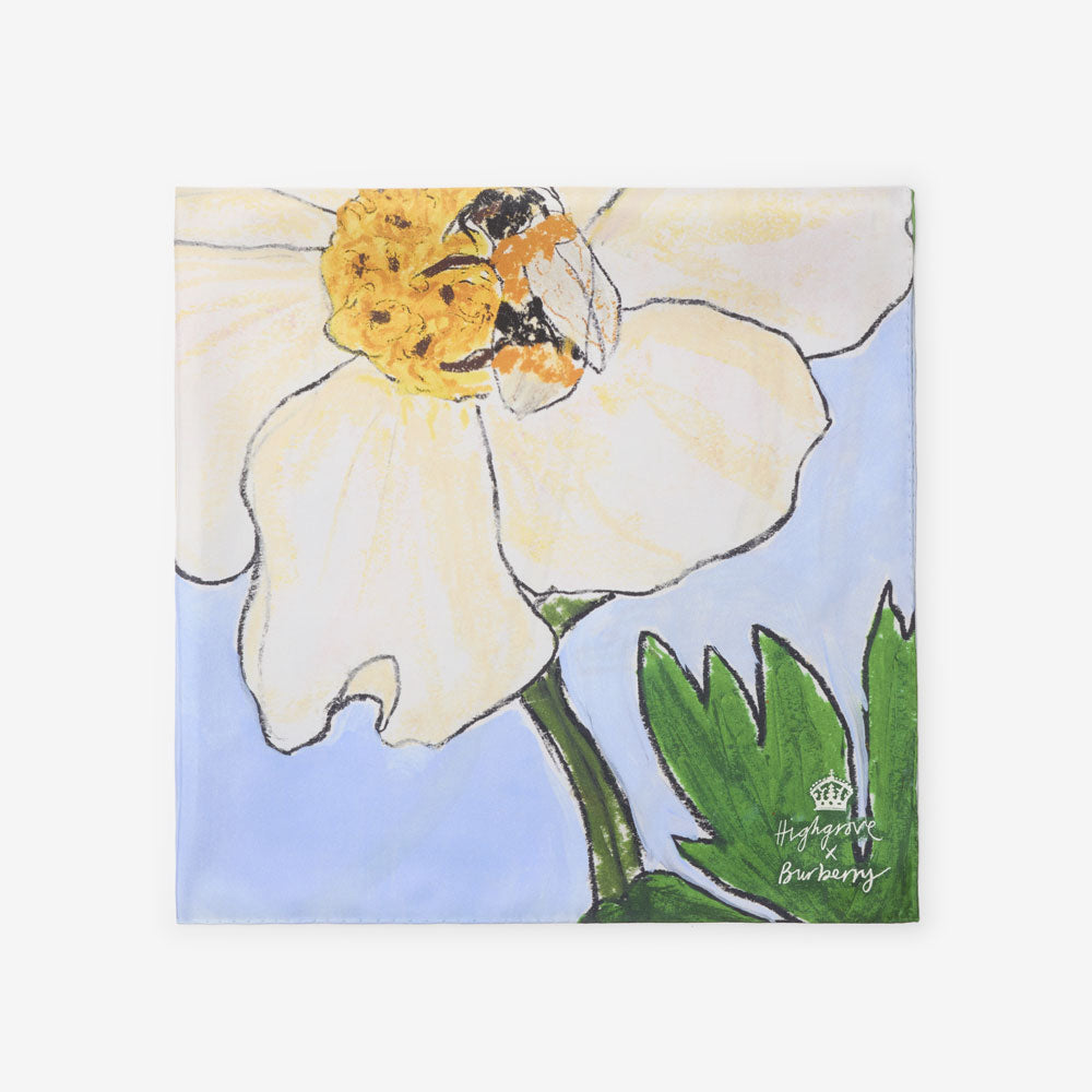 Highgrove X Burberry  Honeybee Silk Scarf