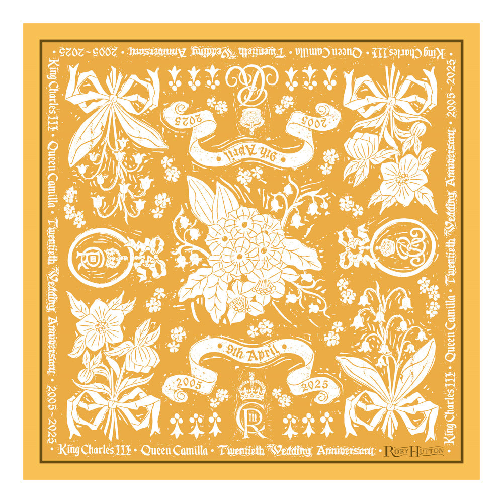 20th Wedding Anniversary Silk Scarf